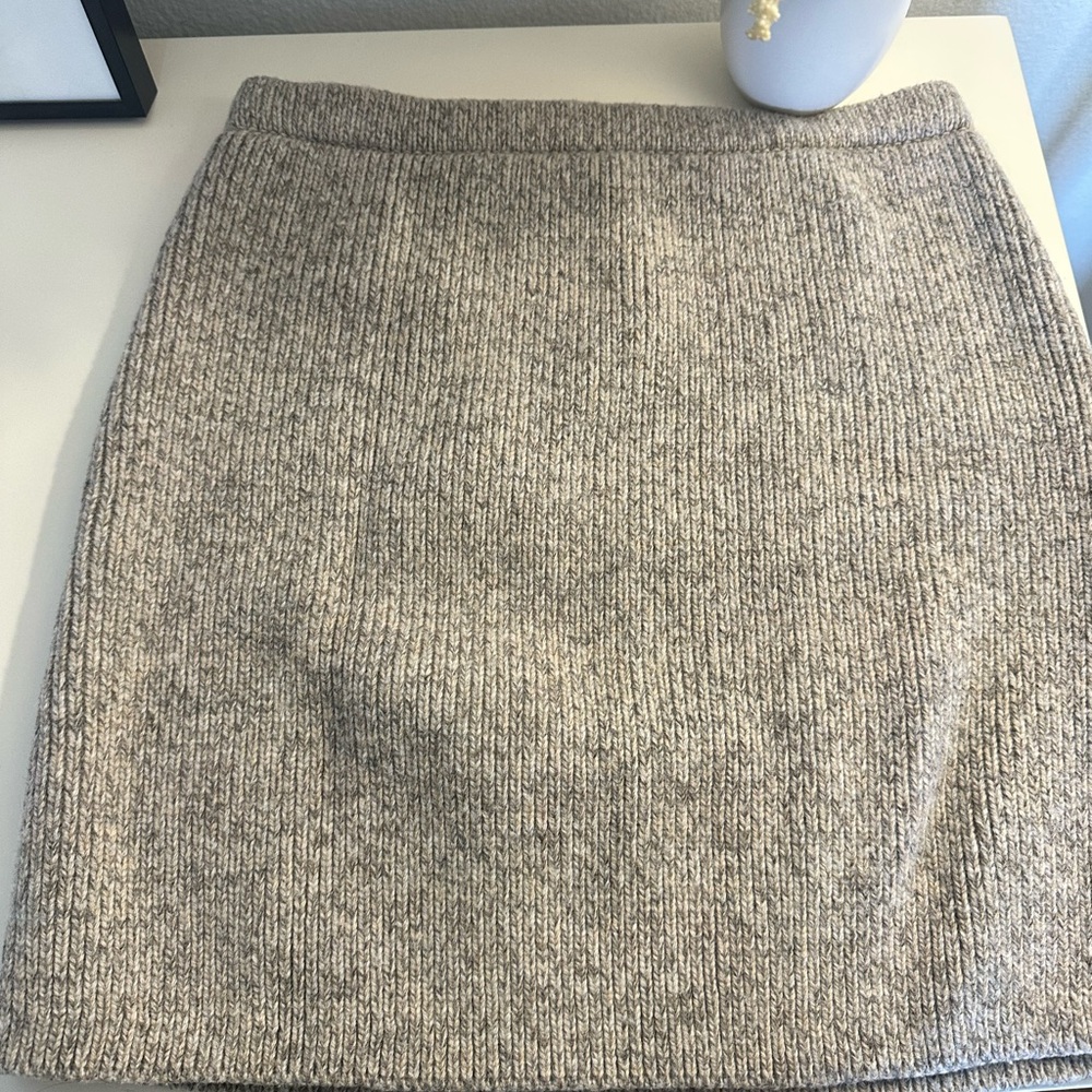 Zara Heathered Gray Mini Skirt